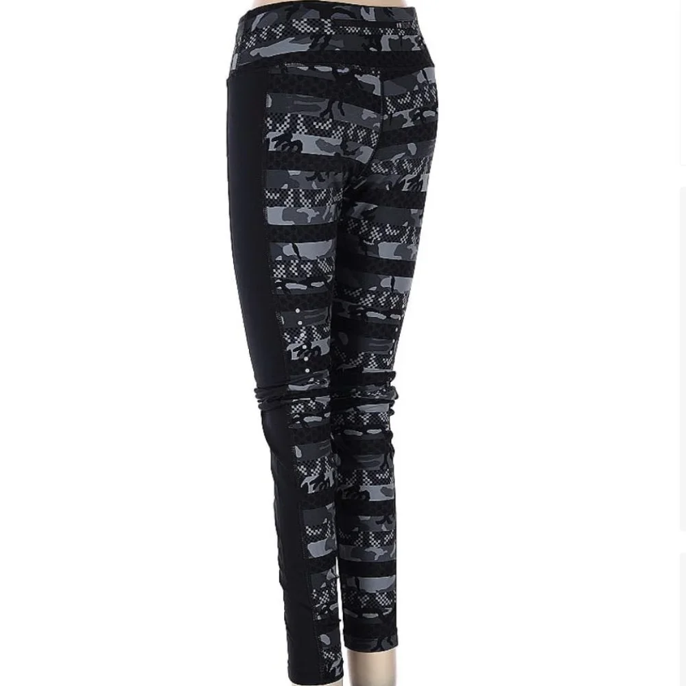 Nike DRI-FIT legging black gray camo pants XS extra small - Picture 2 of 2